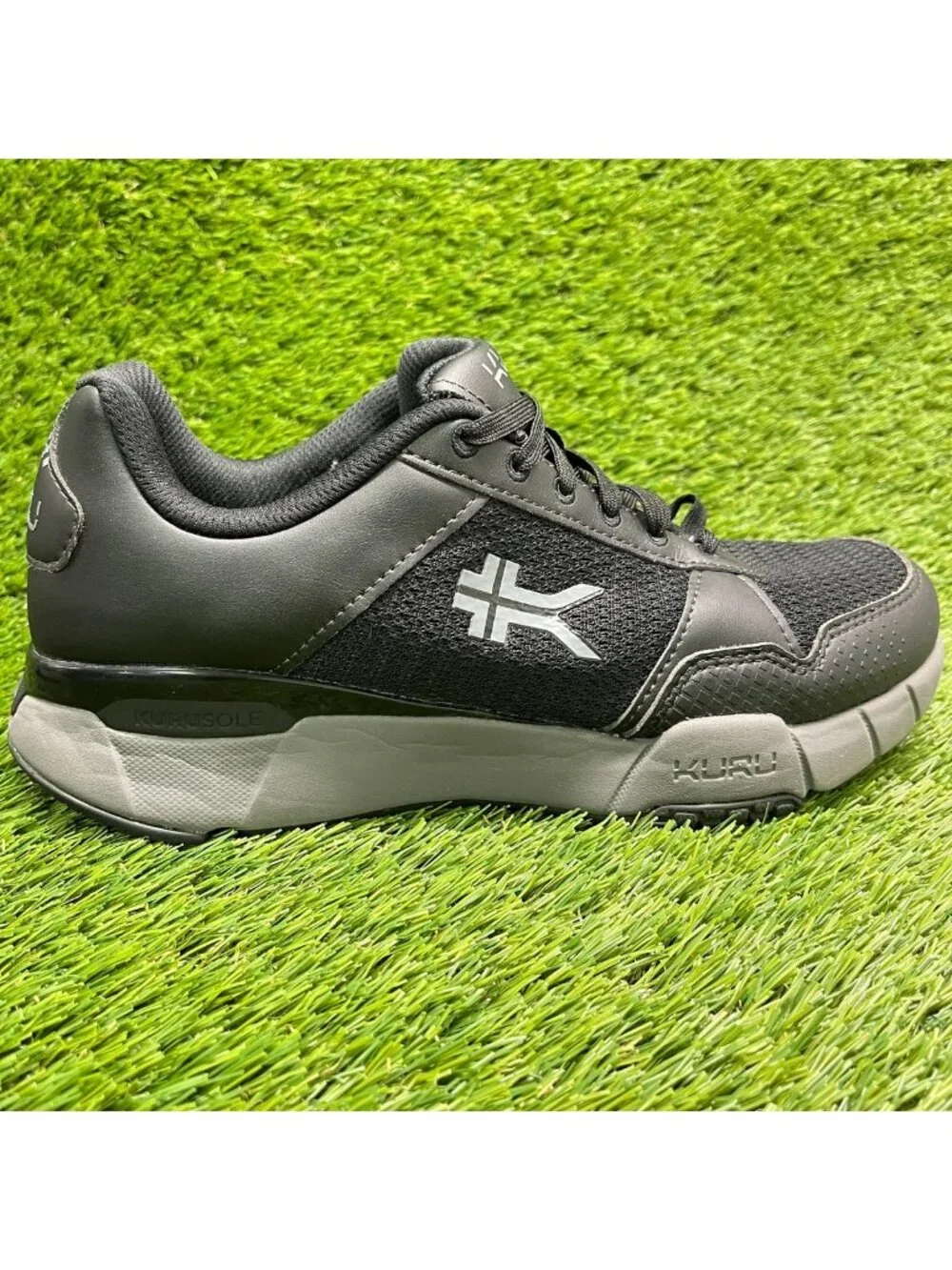 Kuru Quantum 2.0 Mens Size 8.5E Black Athletic Running Walking Shoes Sneakers